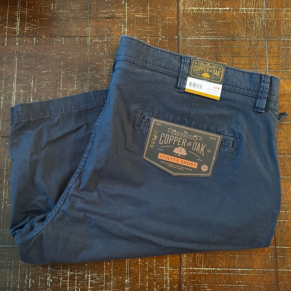Copper Oak flat front shorts